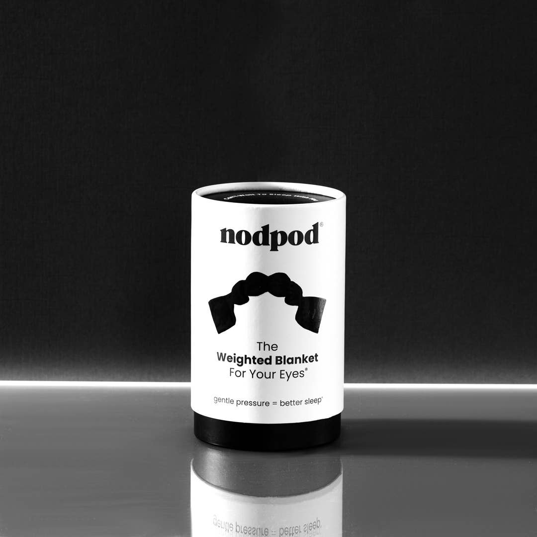 Nodpod Sleep Mask in Black Onyx - Weighted Eye Mask