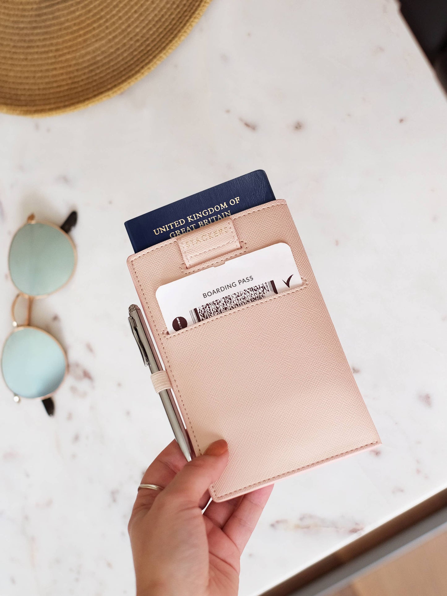 Blush Pink Passport Sleeve