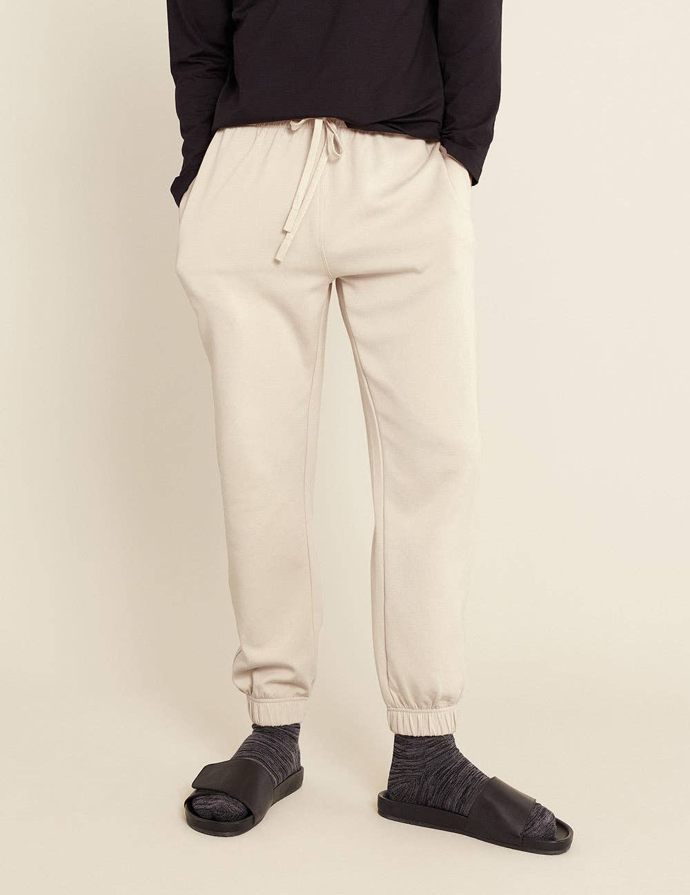 Cuffed Sweat Pants: Sand