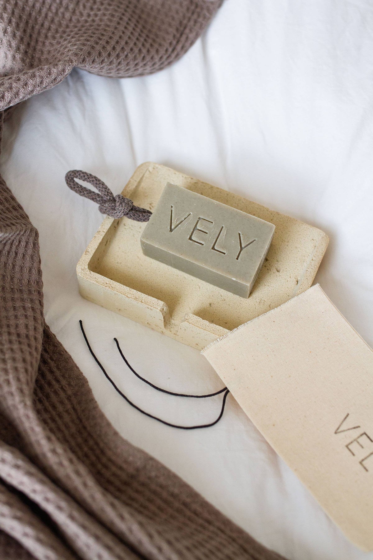 Natural Handmade Soap On A Rope "Sea Meditation" 