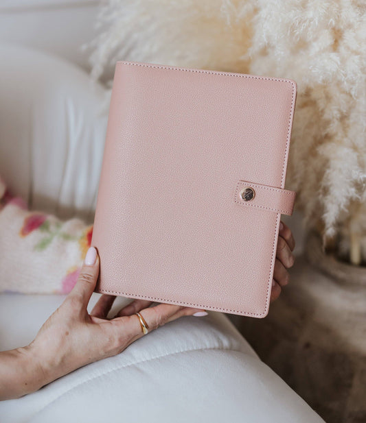 Luxury Ring Binder:  Blush Cover