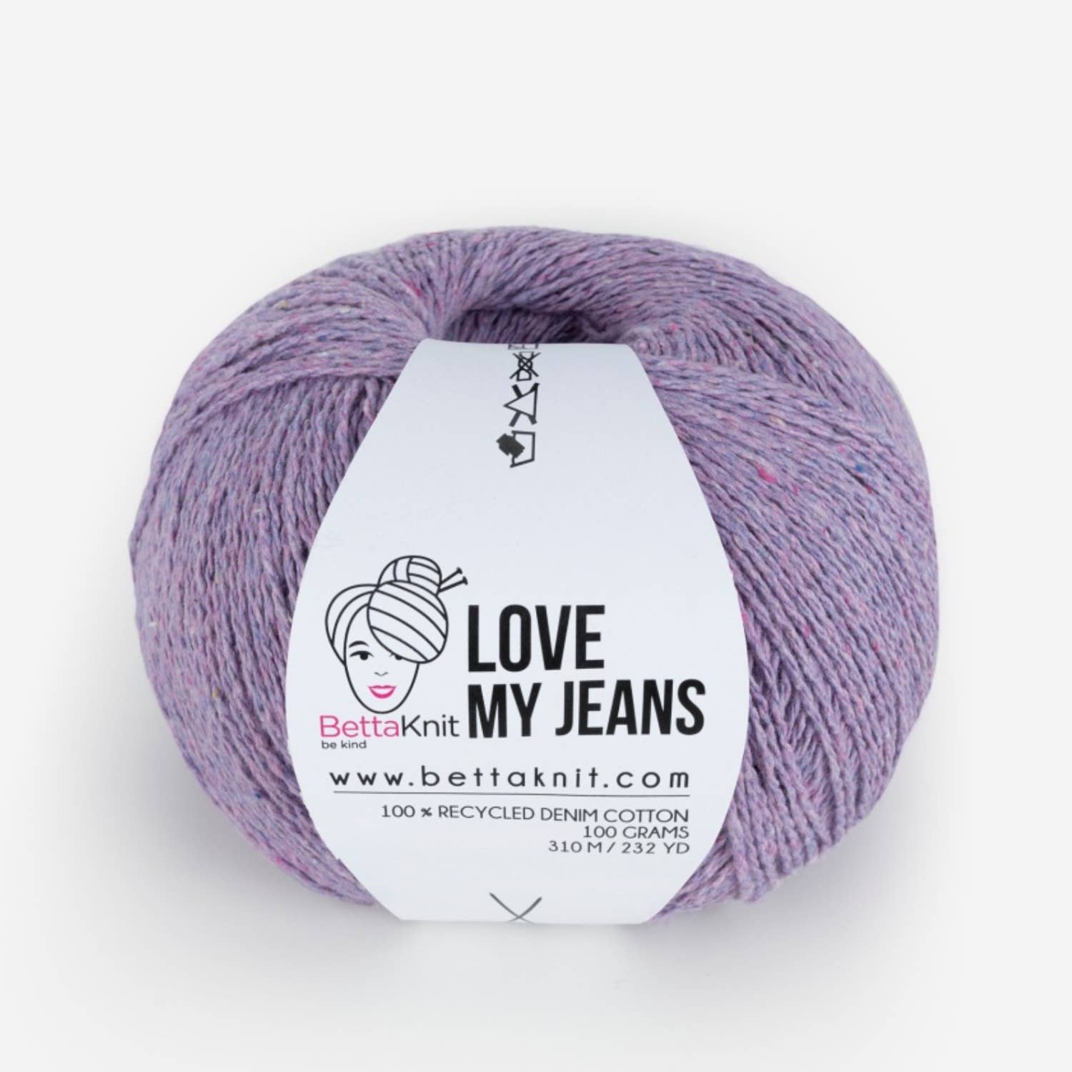 Love My Jeans, yarn obtained from the recycling of old jeans: Ecru