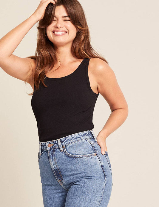 Ribbed Tank Top Black