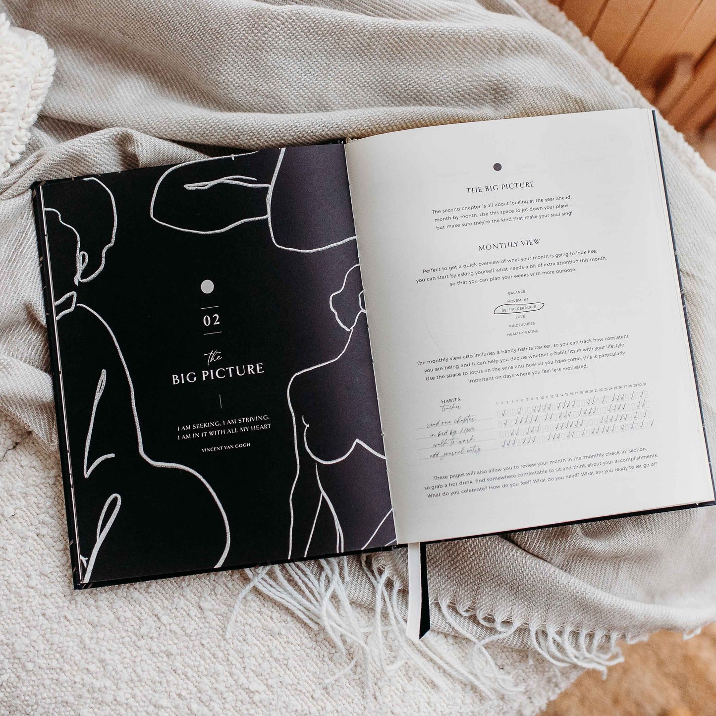 Body + Soul (Cloth) Wellness Journal and Planner (Cloth)