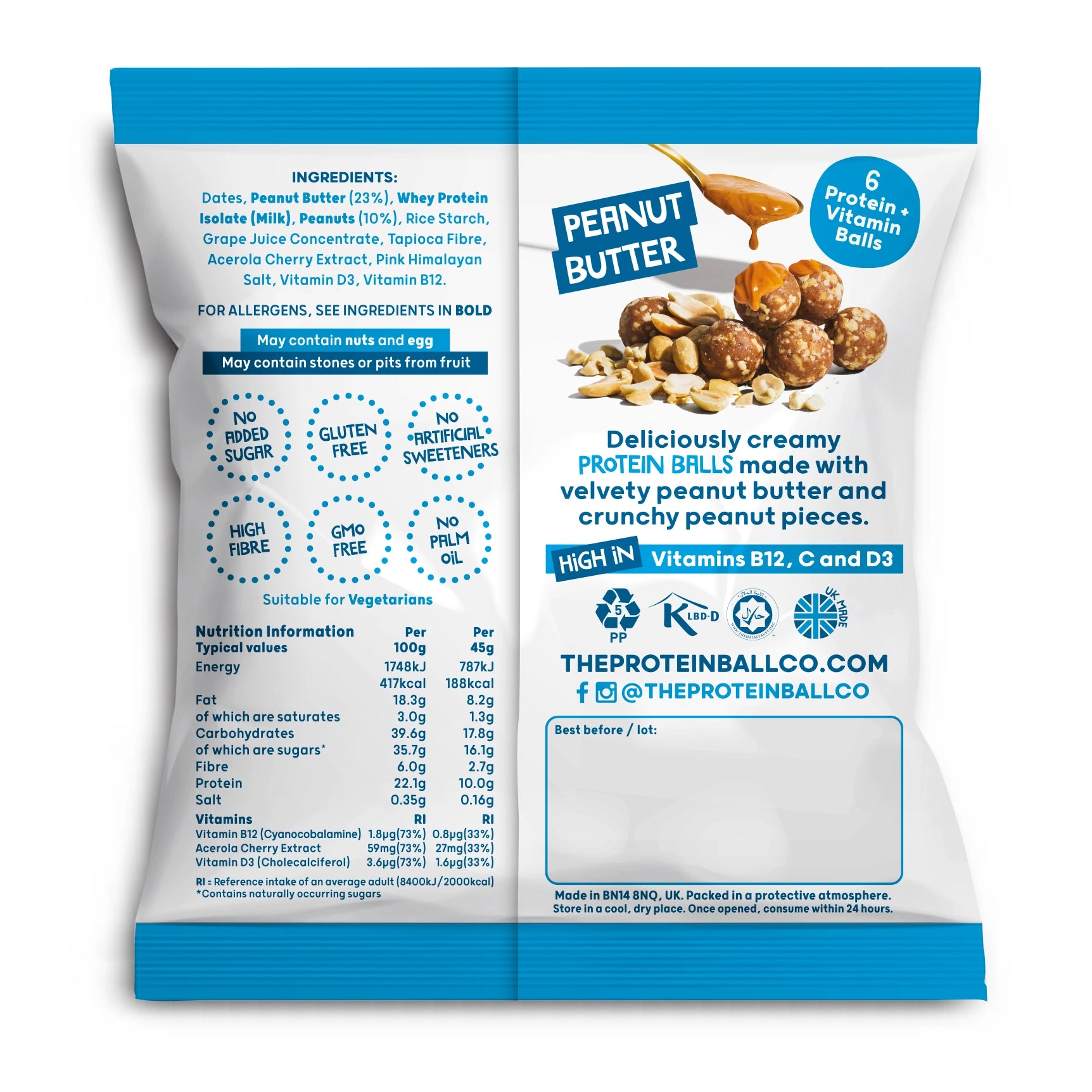 Peanut Butter High Protein Balls