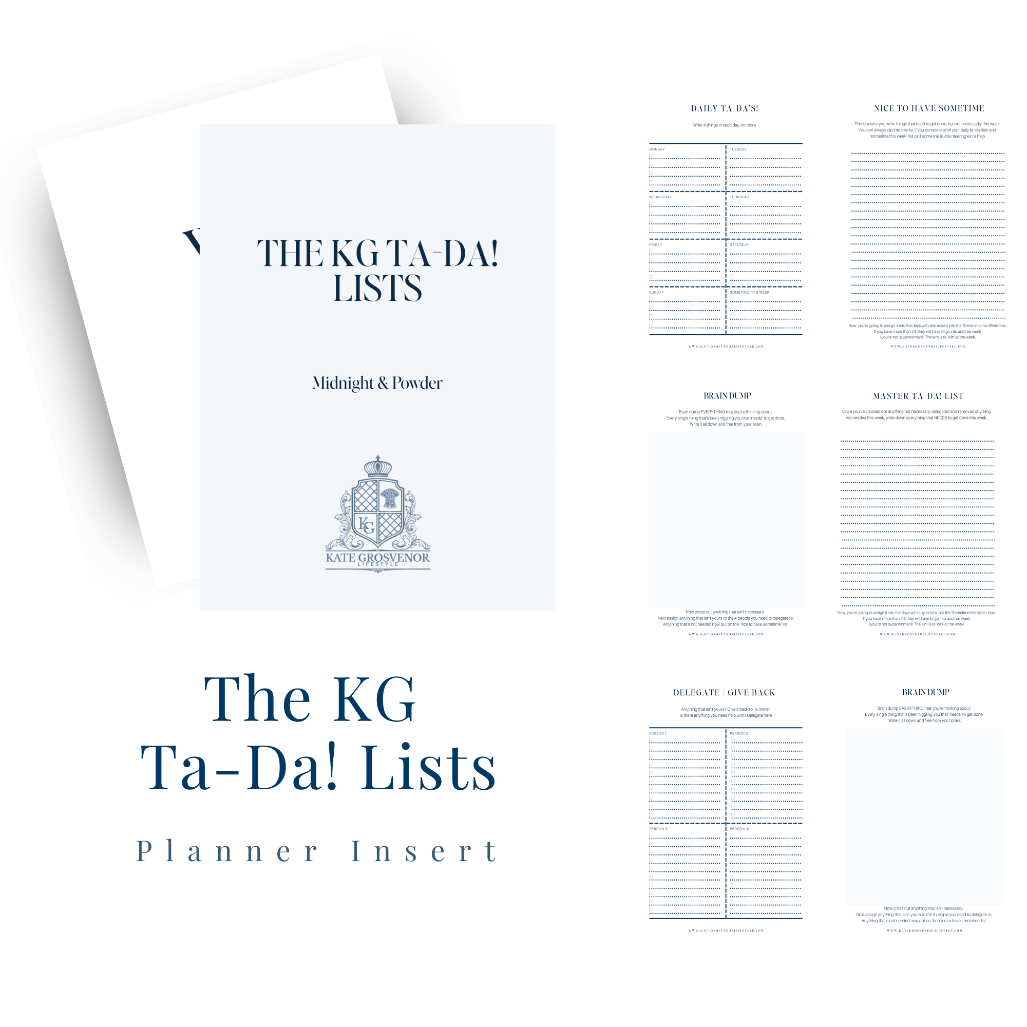 The KG Ta-Da! List System