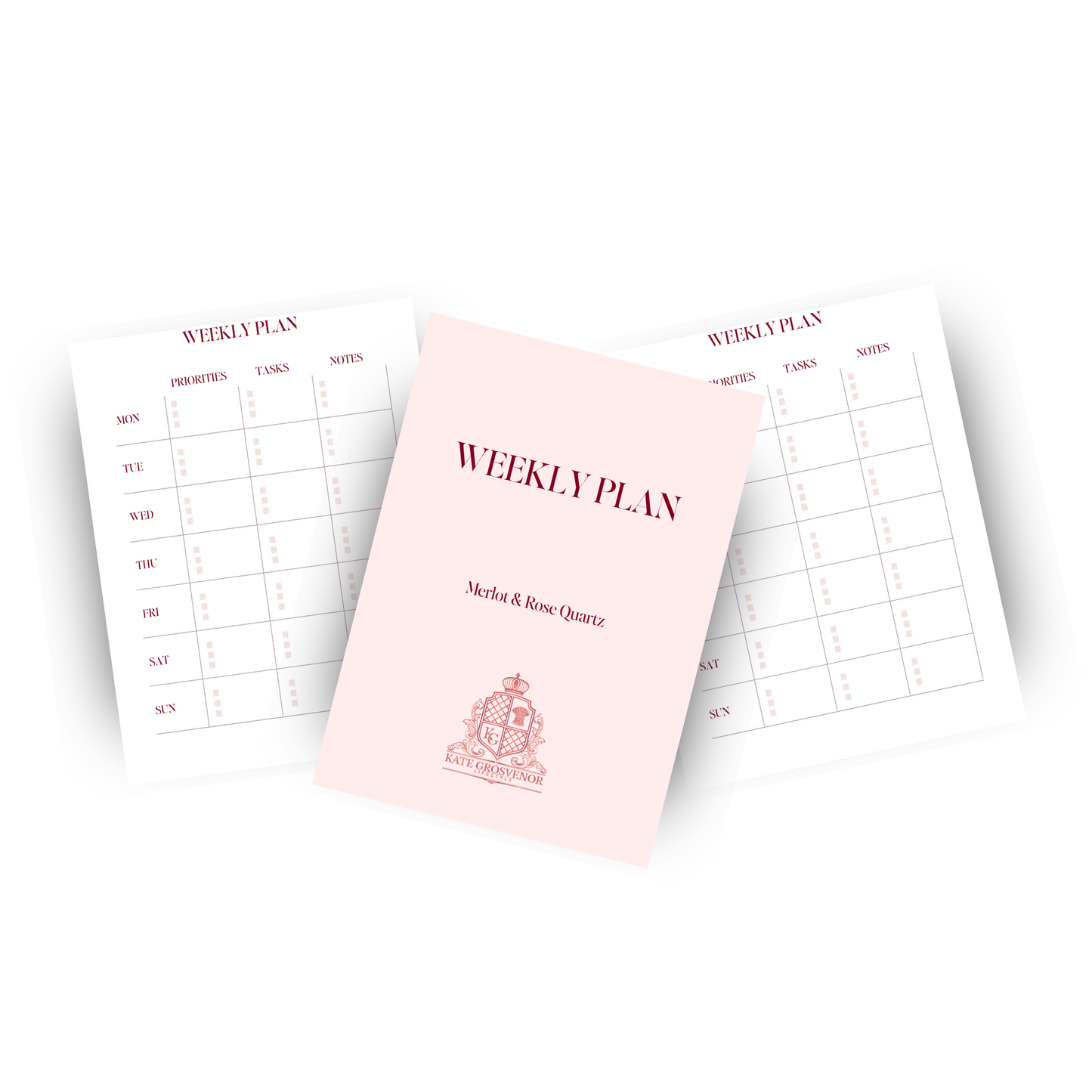 A5 Weekly Planner Insert – 12-Week Edition (3 Colour Options)
