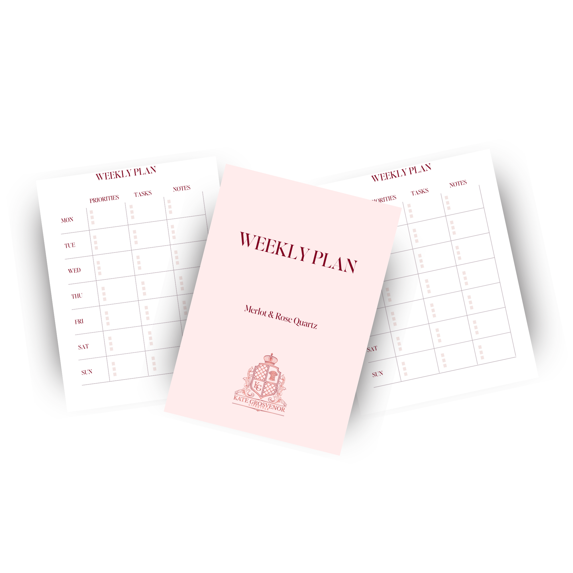 A5 Weekly Planner Insert – 12-Week Edition (3 Colour Options)