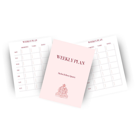 A5 Weekly Planner Insert – 12-Week Edition (3 Colour Options)