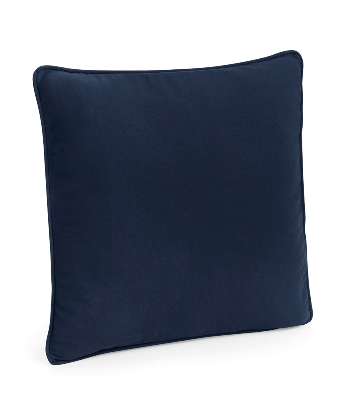 Contrast Piping Cushion Cover - Natural/French Navy