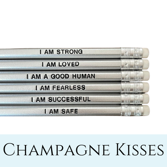 Heart Hug Affirmation Pencils 6 pack