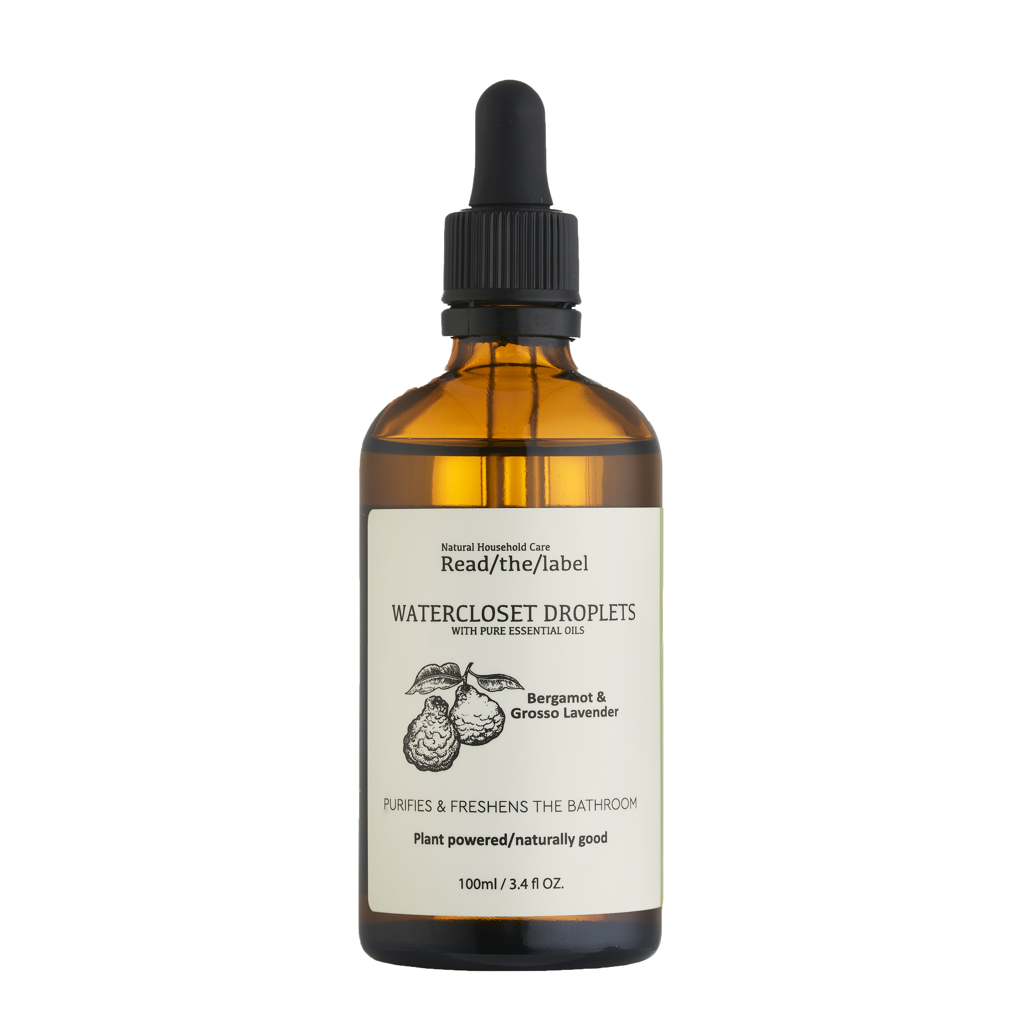 Bergamot and Grosso Lavender Loo Droplets 100ml