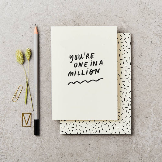 One in a Million Greeting Card