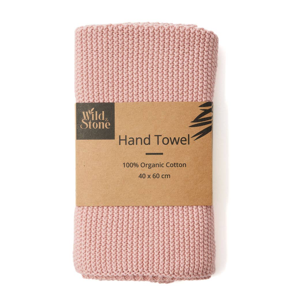 Hand Towels - 100% Organic Cotton - Rose