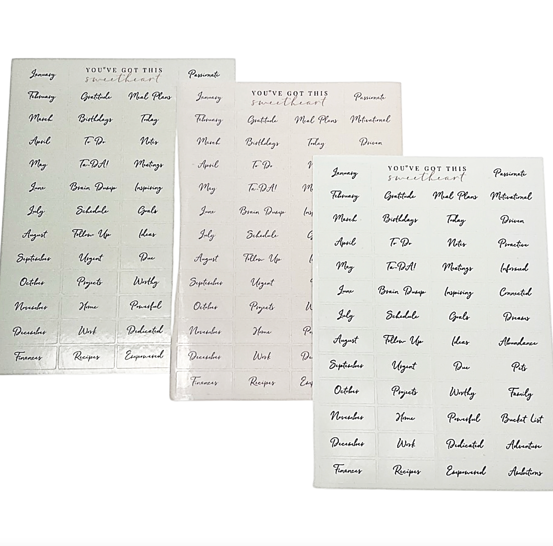 A5 Planner Stickers