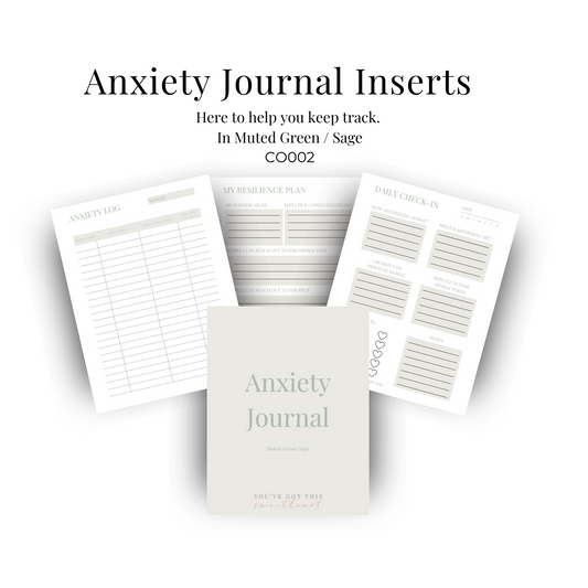 Anxiety Journal Insert
