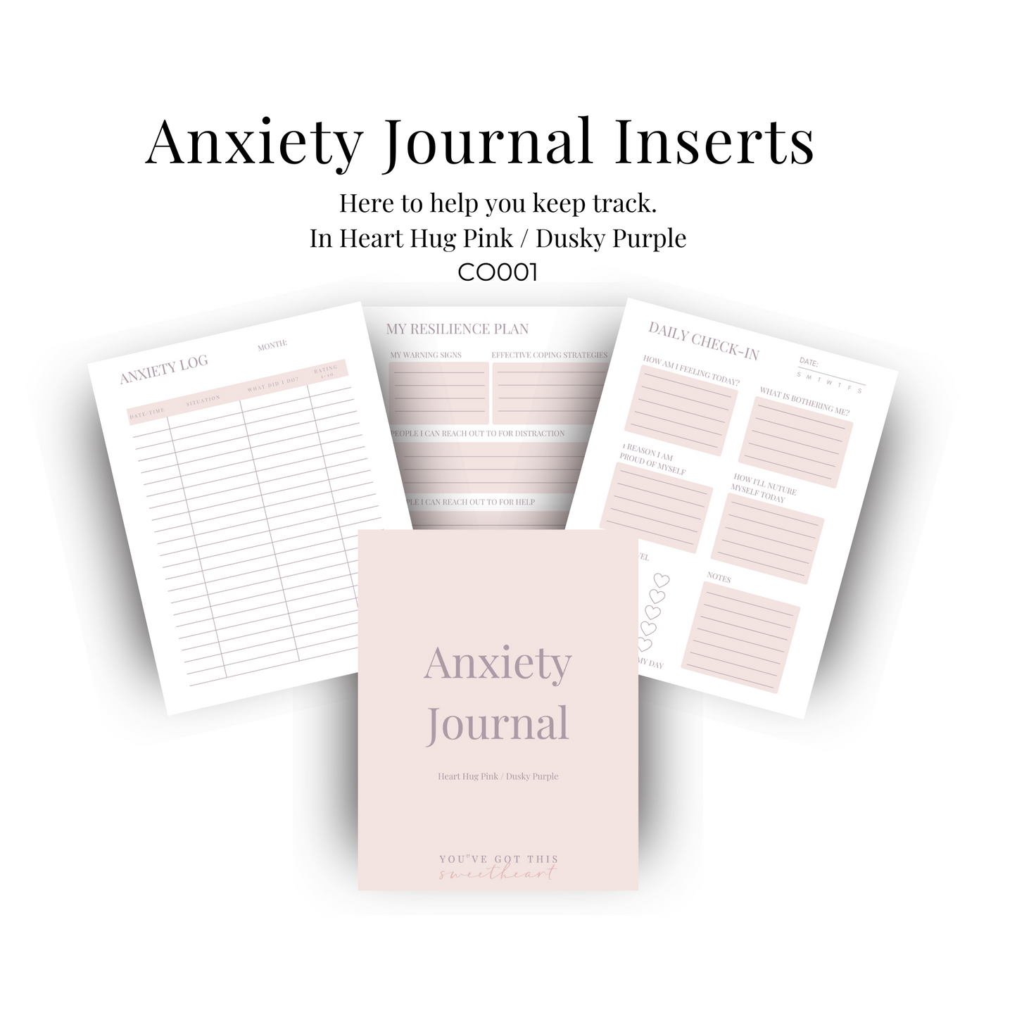 Anxiety Journal Insert
