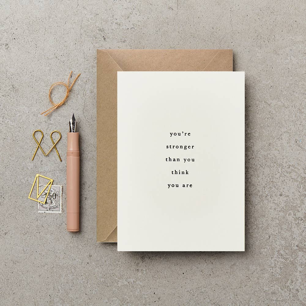 Stronger Greeting Card