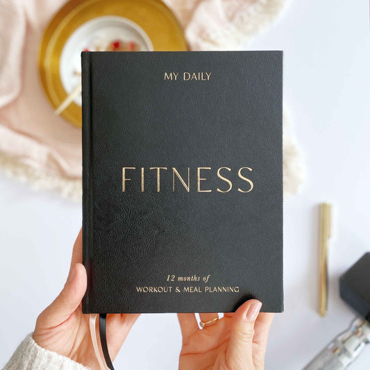 My Daily Fitness planner -  Workout and Meal Planner (Black)