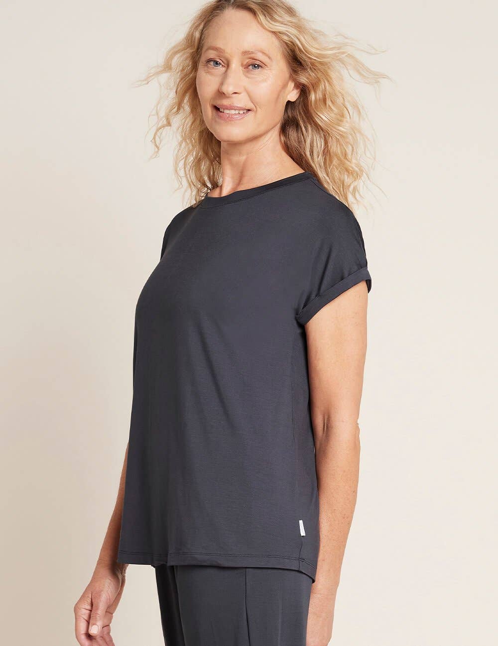 Boody Organic Bamboo Downtime Lounge Top - Storm