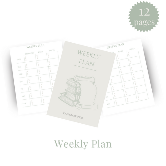 Weekly Plan Insert